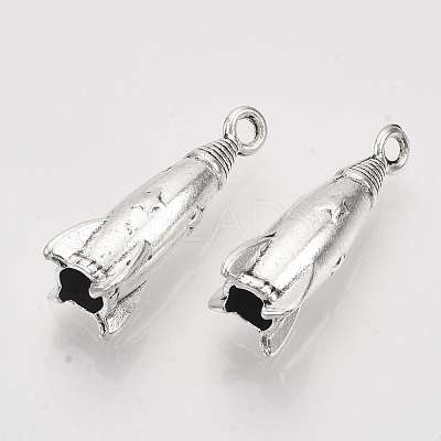 Tibetan Style Alloy Pendants TIBEP-T009-37AS-RS-1