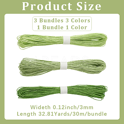 3 Bundles 3 Colors Twisted Paper Cord DIY-CP0012-06A-1