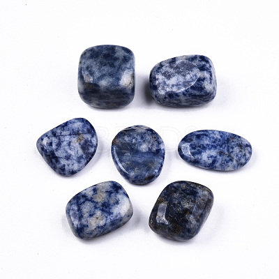 Natural Blue Spot Jasper Beads G-N332-014-1