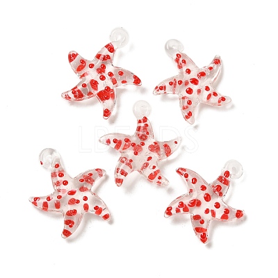 Handmade Lampwork Pendants LAMP-G162-07B-1