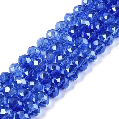 Electroplate Glass Beads Strands EGLA-A044-T8mm-A31-1