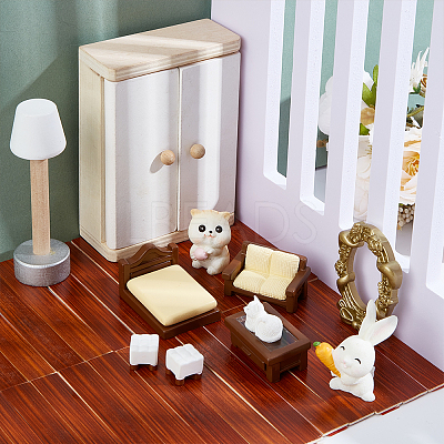 20Pcs Wood Sheet Miniature Ornaments DIY-WH0661-57A-1