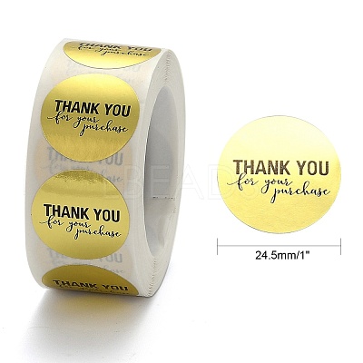 1 Inch Thank You Roll Stickers DIY-E023-07O-1