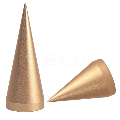 2Pcs 2 Styles Alloy Ring Display Stands RDIS-BBC0001-01G-1