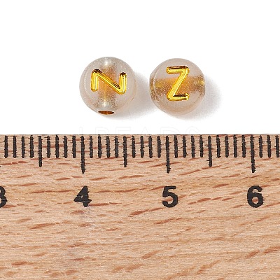 Luminous Transparent Acrylic Beads OACR-P037-01B-Z-1