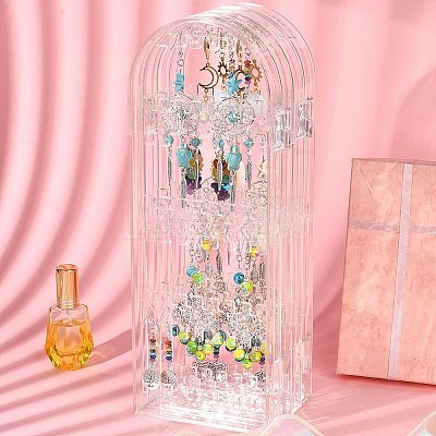4 Foldable Screen Acrylic Earring Display Stands EDIS-N010-02-1