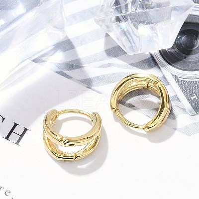 304 Stainless Steel Huggie Hoop Earrings for Women EJEW-C096-42G-01-1