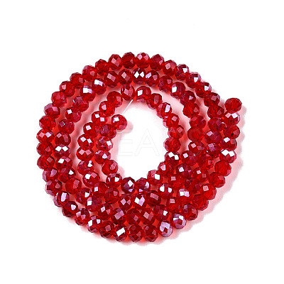 Electroplate Glass Beads Strands EGLA-A044-T3mm-A01-1