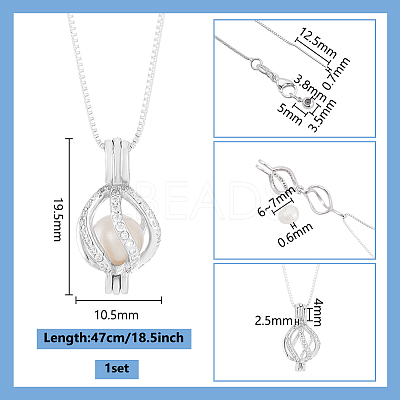 DIY Brass Box Chain Necklaces Making Kits DIY-PH0033-75-1