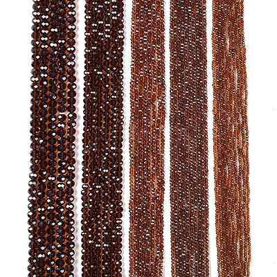 Electroplate Glass Beads Strands EGLA-A044-T1mm-A02-1