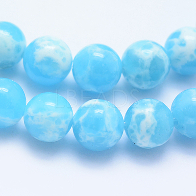 Synthetic Imperial Jasper Beads Strands G-F531-8mm-H05-1