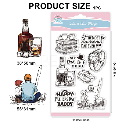 Custom PVC Plastic Clear Stamps DIY-WH0448-0807-1