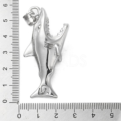 Non-Tarnish 304 Stainless Steel Big Pendants STAS-D091-02AS-1