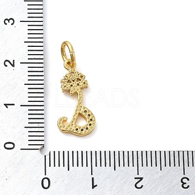 Brass Micro Pave Cubic Zirconia Pendants KK-M273-01G-D-1