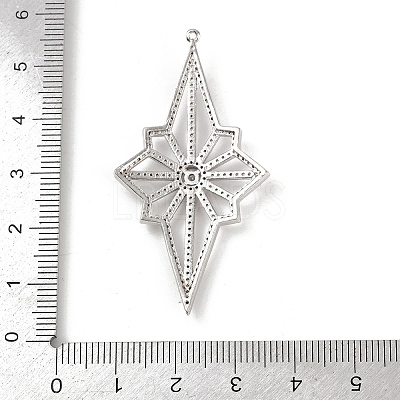 Brass Micro Pave Cubic Zirconia Pendants KK-M322-46P-1