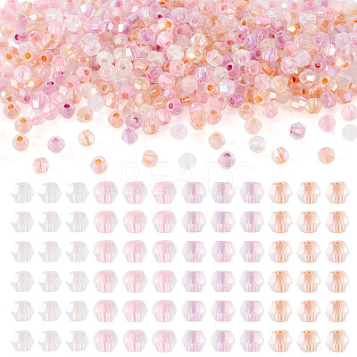 405Pcs Eletroplated Transparent Glass Beads GLAA-TA0003-66D-1