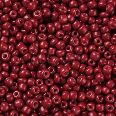 Baking Paint Glass Seed Beads SEED-S002-K14-1