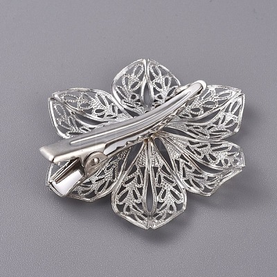 Hair Accessories Iron Alligator Hair Clip Findings IFIN-L035-03P-1