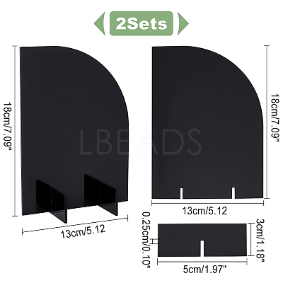 Acrylic Display Stands ODIS-WH0001-25-1