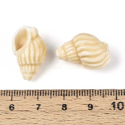 Handmade Printed Porcelain Beads Strand X1-PORC-T133-01F-1