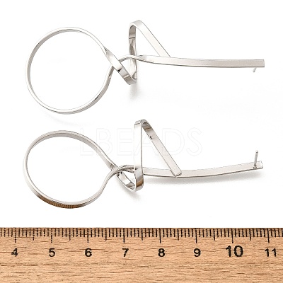 Tarnish Resistant 304 Stainless Steel Stud Earrings EJEW-L215-48P-1