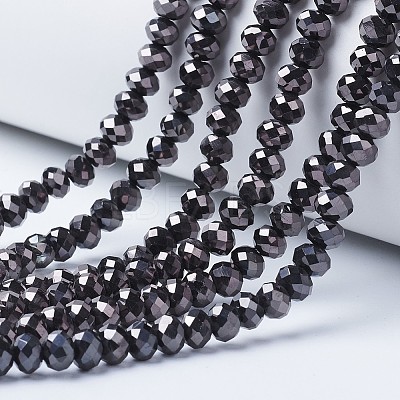 Electroplate Transparent Glass Beads Strands LS-EGLA-A034-T8mm-UA08-1
