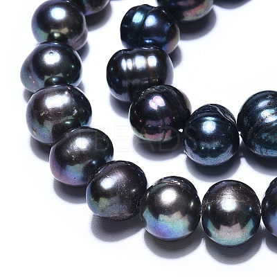 Natural Cultured Freshwater Pearl Beads Strands X-PEAR-S012-45-1