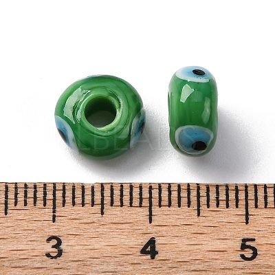 Handmade Evil Eye Lampwork Beads LAMP-F021-01-08-1