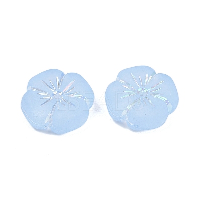 Frosted Transparent Acrylic Beads X1-OACR-P029-19B-01-1