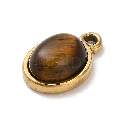 Natural Tiger Eye Pendants STAS-R009-04G-03-1
