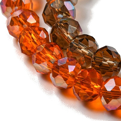 Electroplate Glass Beads Strands EGLA-A034-T6mm-J-1