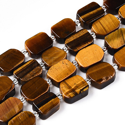 Natural Tiger Eye Beads Strands G-C098-A23-01-1