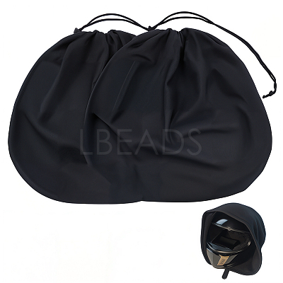 Rectangle Polyester Velveteen Cloth Dustproof Drawstring Bags for Helmets ABAG-WH20023-002B-1