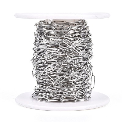 Tarnish Resistant 304 Stainless Steel Paperclip Chains CHS-F010-01C-P-01-1