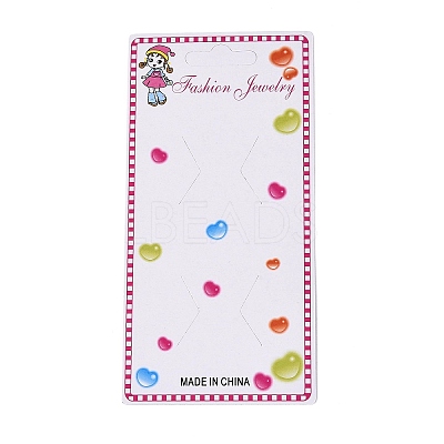 Cardboard Paper Jewelry Display Cards for Hair Clip Storage CDIS-N004-11-1