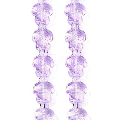 Transparent Glass Enamel Beads Strands GLAA-B021-06B-1