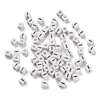 Opaque Acrylic Beads OACR-S076-01I-1