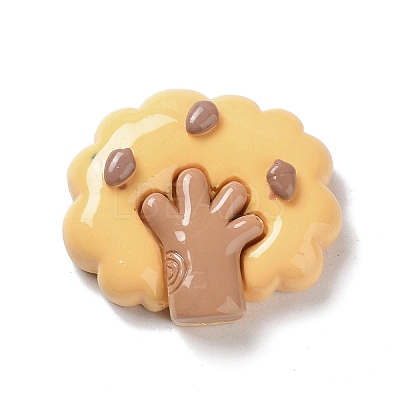 Autumn Theme Opaque Resin Cabochons CRES-A055-01C-1