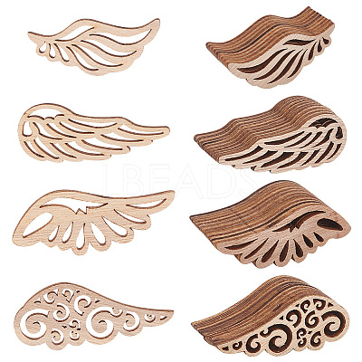 Unfinished Wood Cabochons WOOD-OC0001-38-1