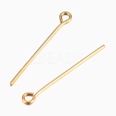 Ion Plating(IP) 304 Stainless Steel Eye Pin X-STAS-G075-17G-1