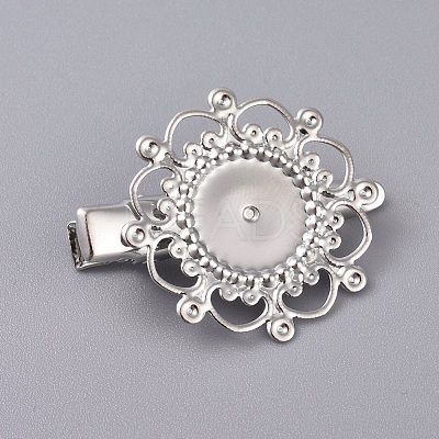 Hair Accessories Iron Alligator Hair Clip Findings IFIN-L035-01P-1