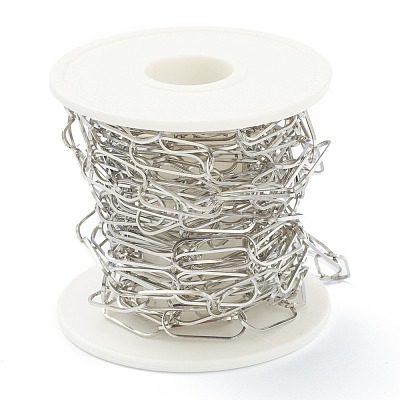 Tarnish Resistant 304 Stainless Steel Cable Chain STAS-B020-02P-1
