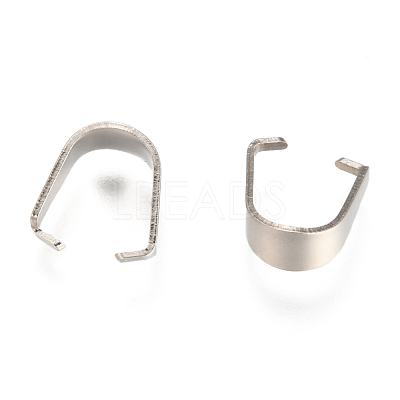 Tarnish Resistant 304 Stainless Steel Snap On Bails STAS-F074-03P-1