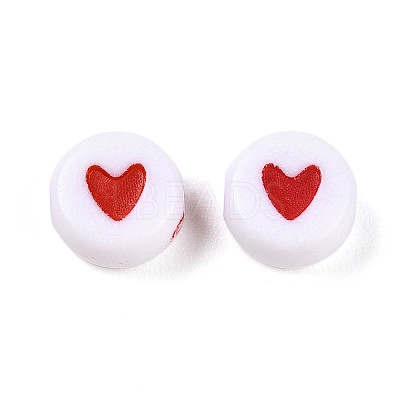 Opaque Acrylic Beads X-ACRP-T004-02A-1