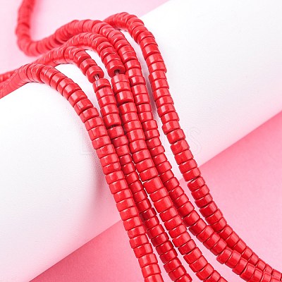 Synthetic Turquoise Beads Strands TURQ-G110-6x3mm-01-1