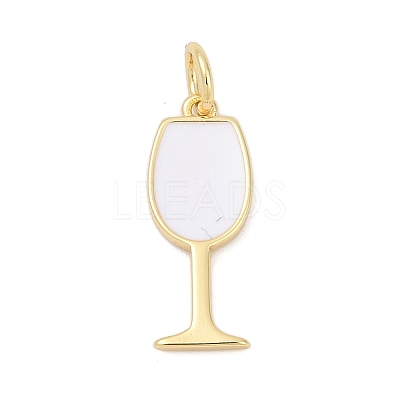 Brass Enamel Pendants KK-U062-02B-01-1