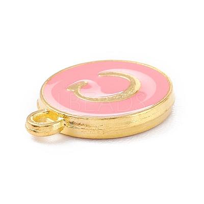 Golden Plated Alloy Enamel Charms X-ENAM-Q437-14C-1