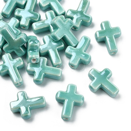 20Pcs Handmade Porcelain Beads PORC-YW0001-33B-1