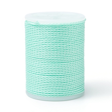 Round Waxed Polyester Cord X-YC-G006-01-1.0mm-34-1