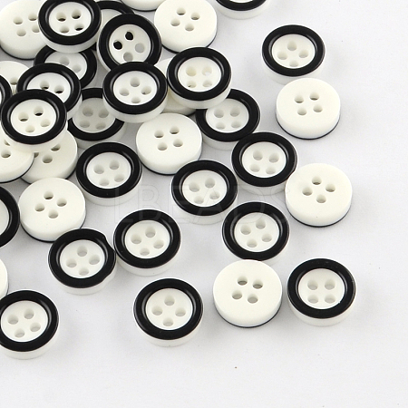 4-Hole Plastic Buttons BUTT-R034-028-1